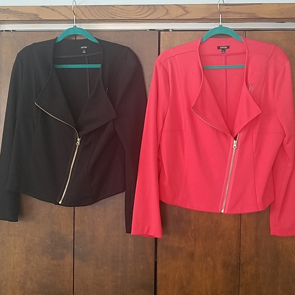 Zip front jackets